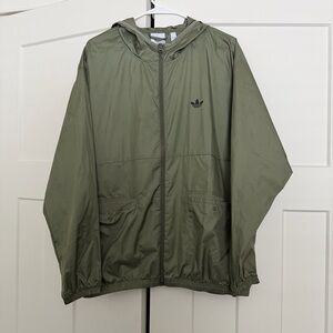 Adidas Men's Khaki Windbreaker Jacket